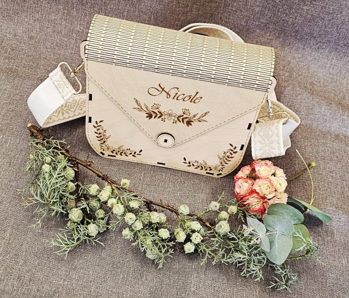Holz Handtasche / Trachtentasche